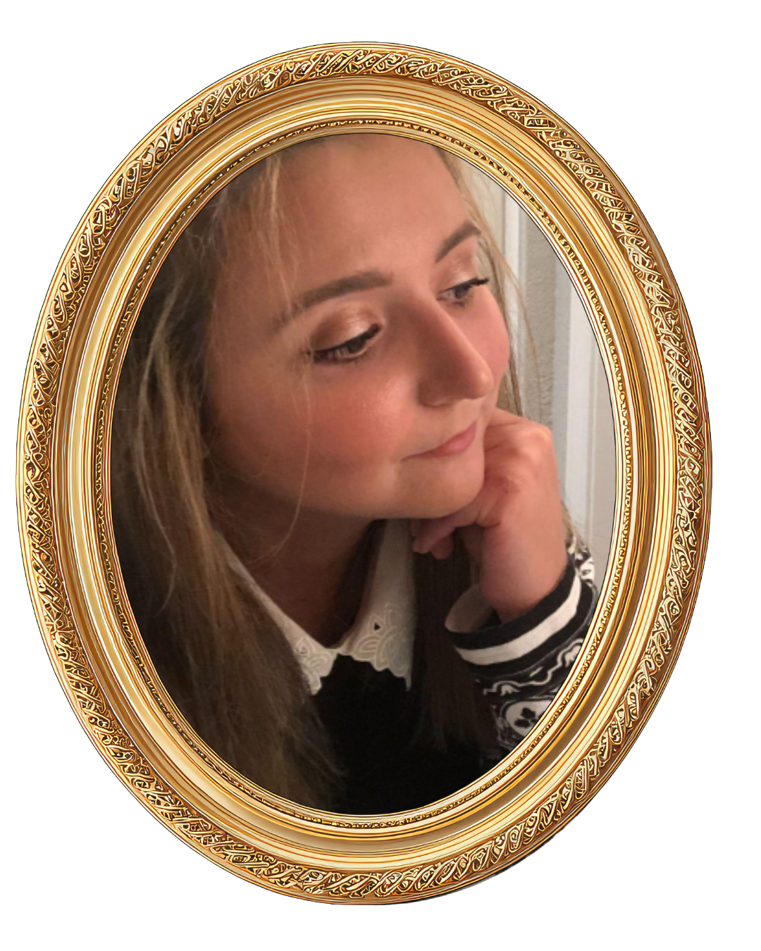 Semaa portrait with decorative frame